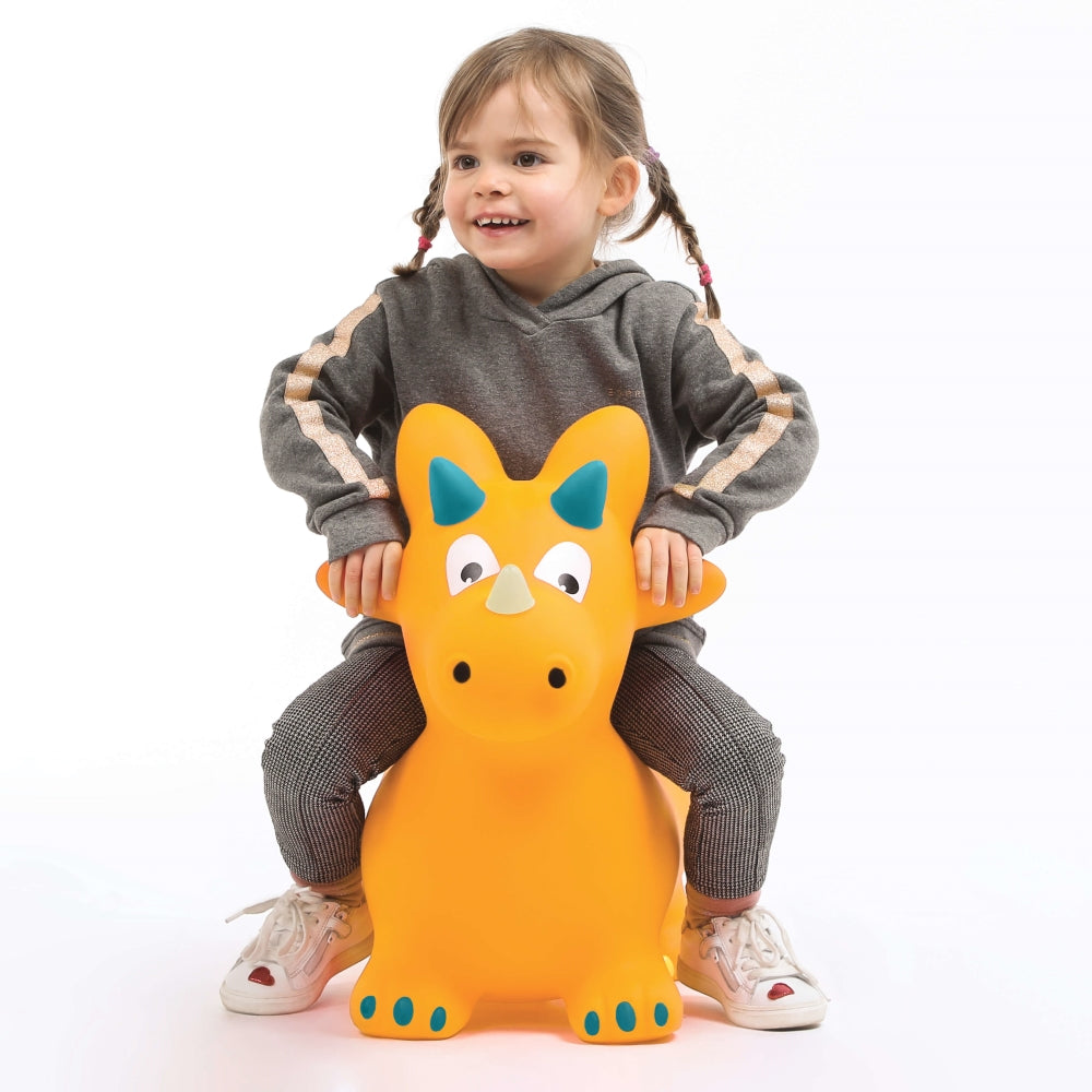 LUDI Geltonas Dinozauras šokliukas