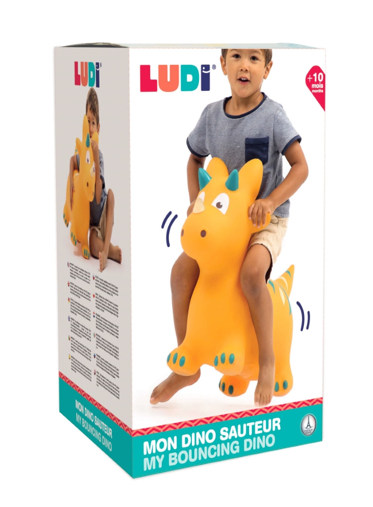 LUDI Geltonas Dinozauras šokliukas