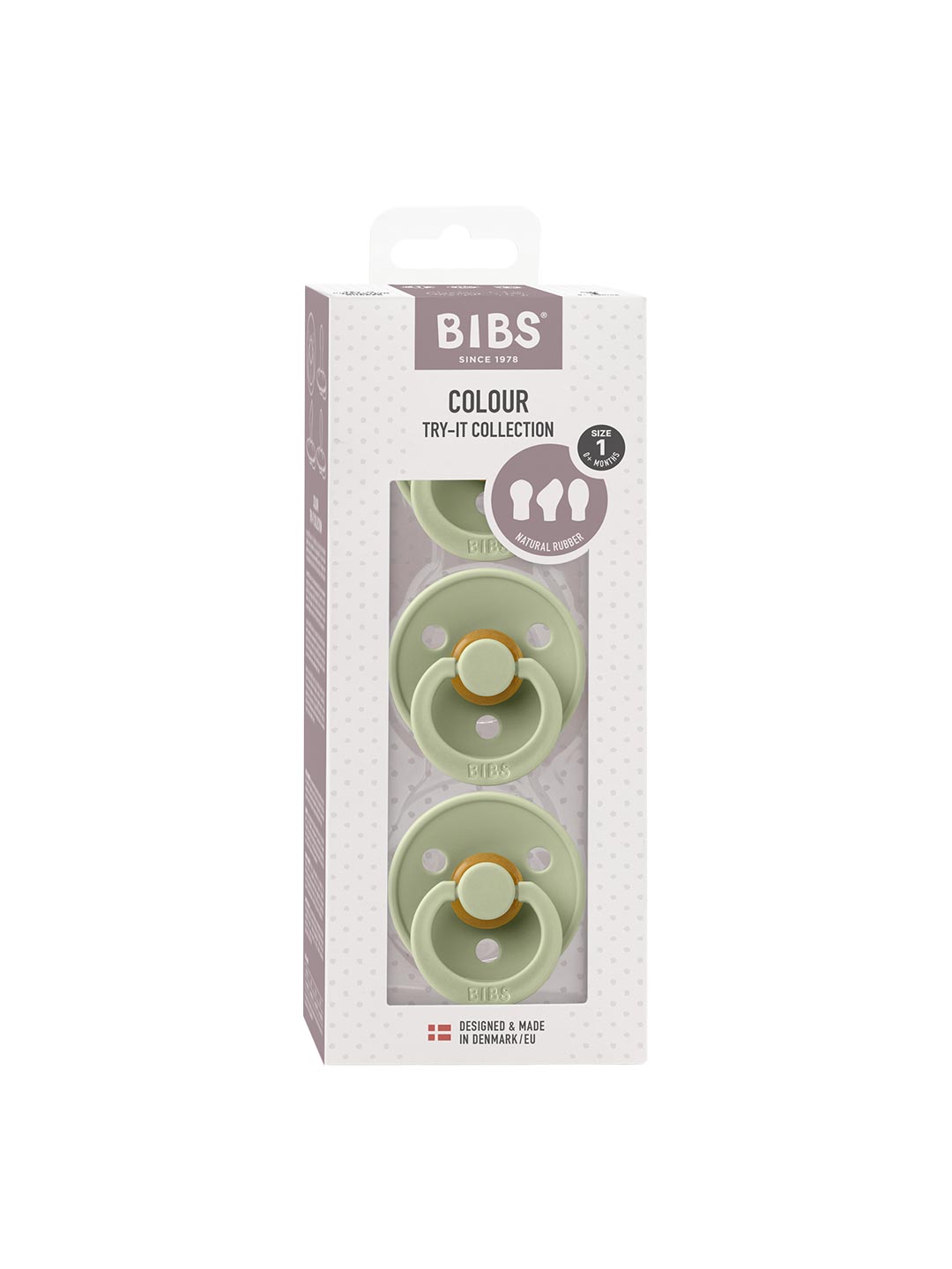 Bibs Ciulptukai Try it 1 dydis 0 6 men Blush packed