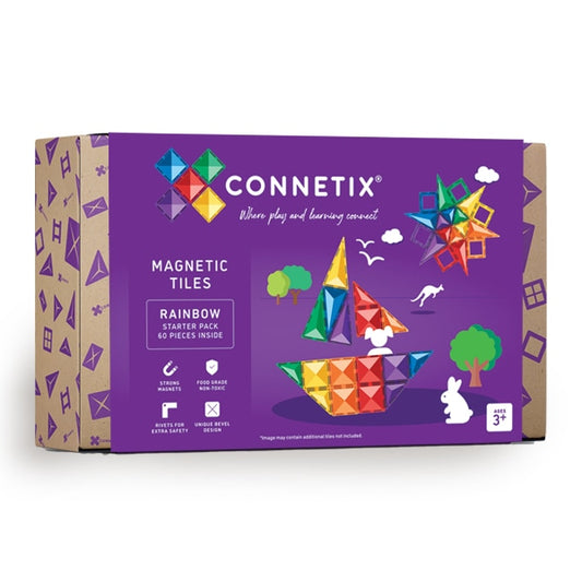 Connetix 60 daliu magnetinis konstruktorius - Starter pack Lavinamieji Zaislai