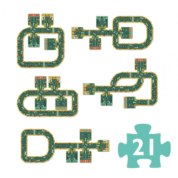 Djeco Keliai Deliones vaikams track samples