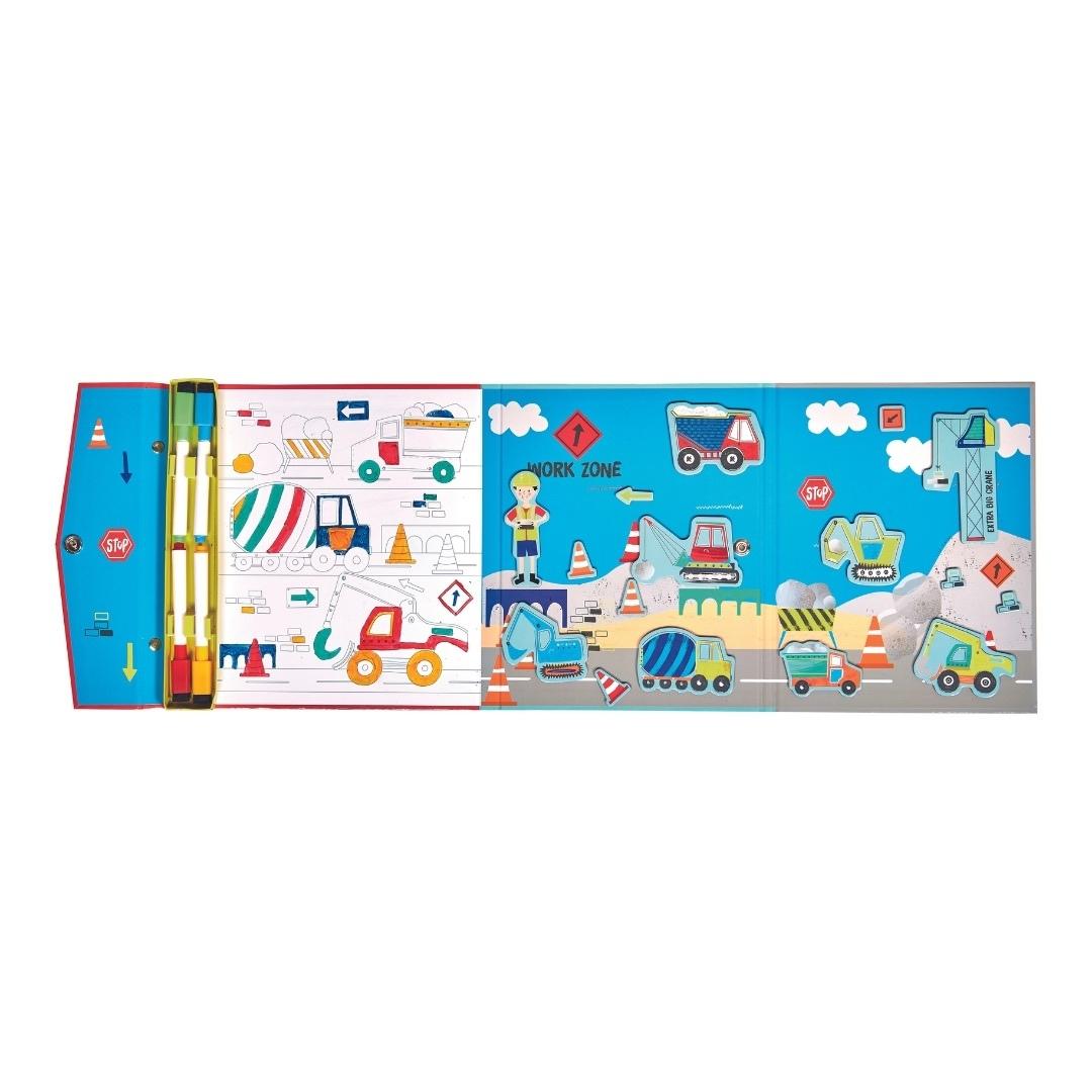 Floss&Rock Statybos 4 in 1 Magnetinis zaidimas delione markeriai piesimas edukaciniai zaislai lavinamieji zaislai full