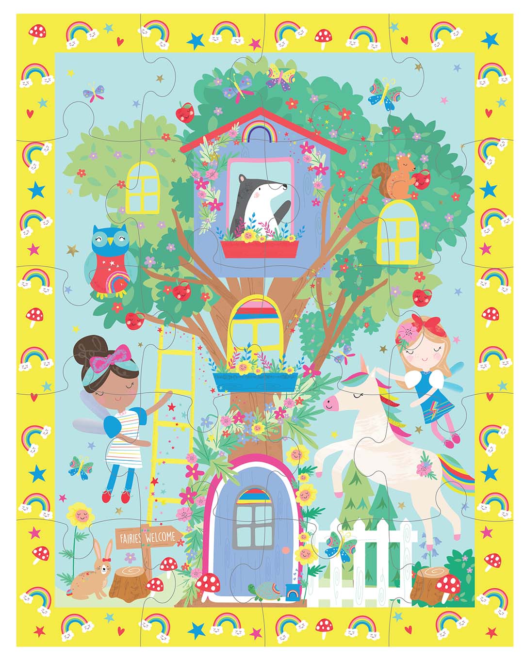 Floss&Rock Vaivorykstes feja 4 in 1 Magnetinis zaidimas delione markeriai piesimas edukaciniai zaislai lavinamieji zaislai puzzle