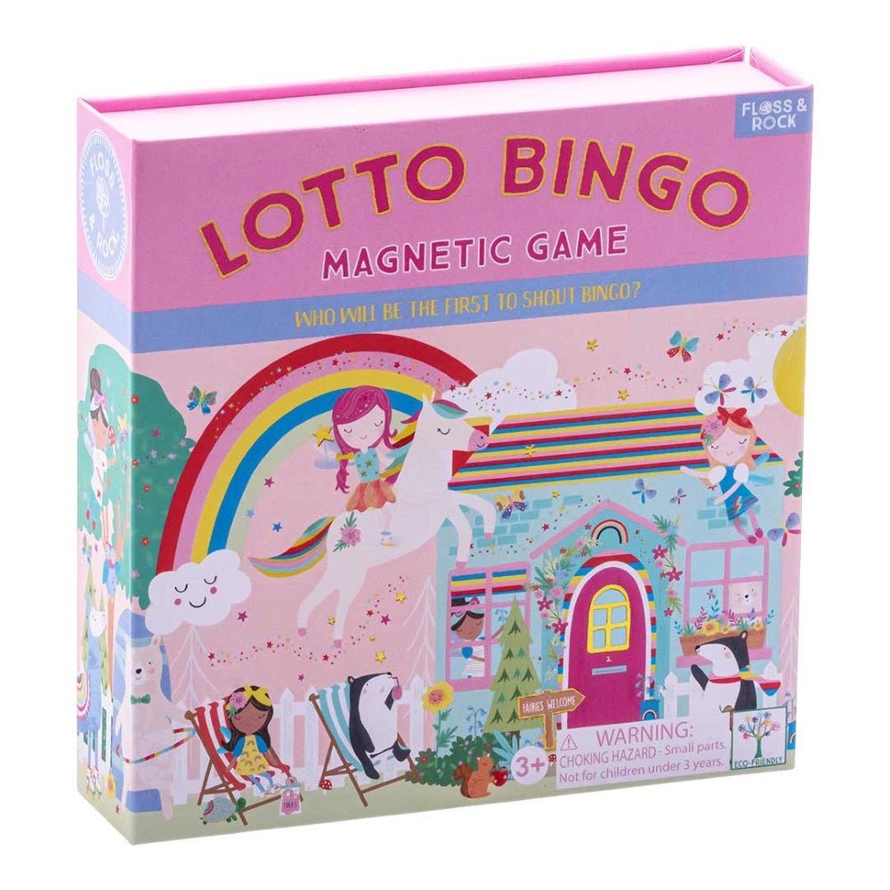 Floss&Rock Vaivorykstes feja Magnetinis zaidimas bingo loto edukaciniai zaislai lavinamieji zaislai