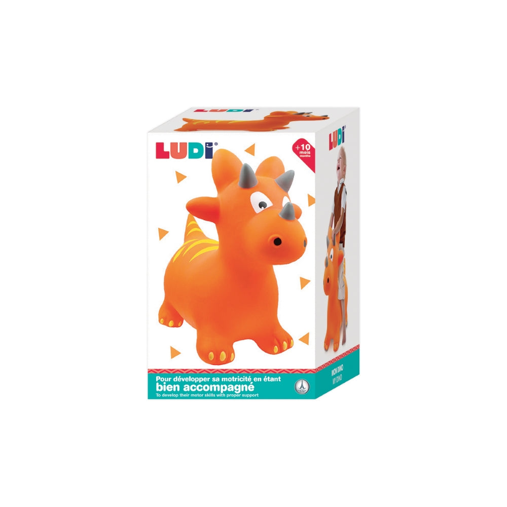 LUDI Dinozauras sokliukas sokinejimo kamuolys packed