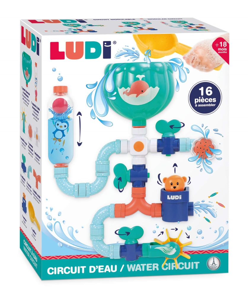 LUDI Jura vonios zaislas 16 daliu rinkinys vandens zaislai packed