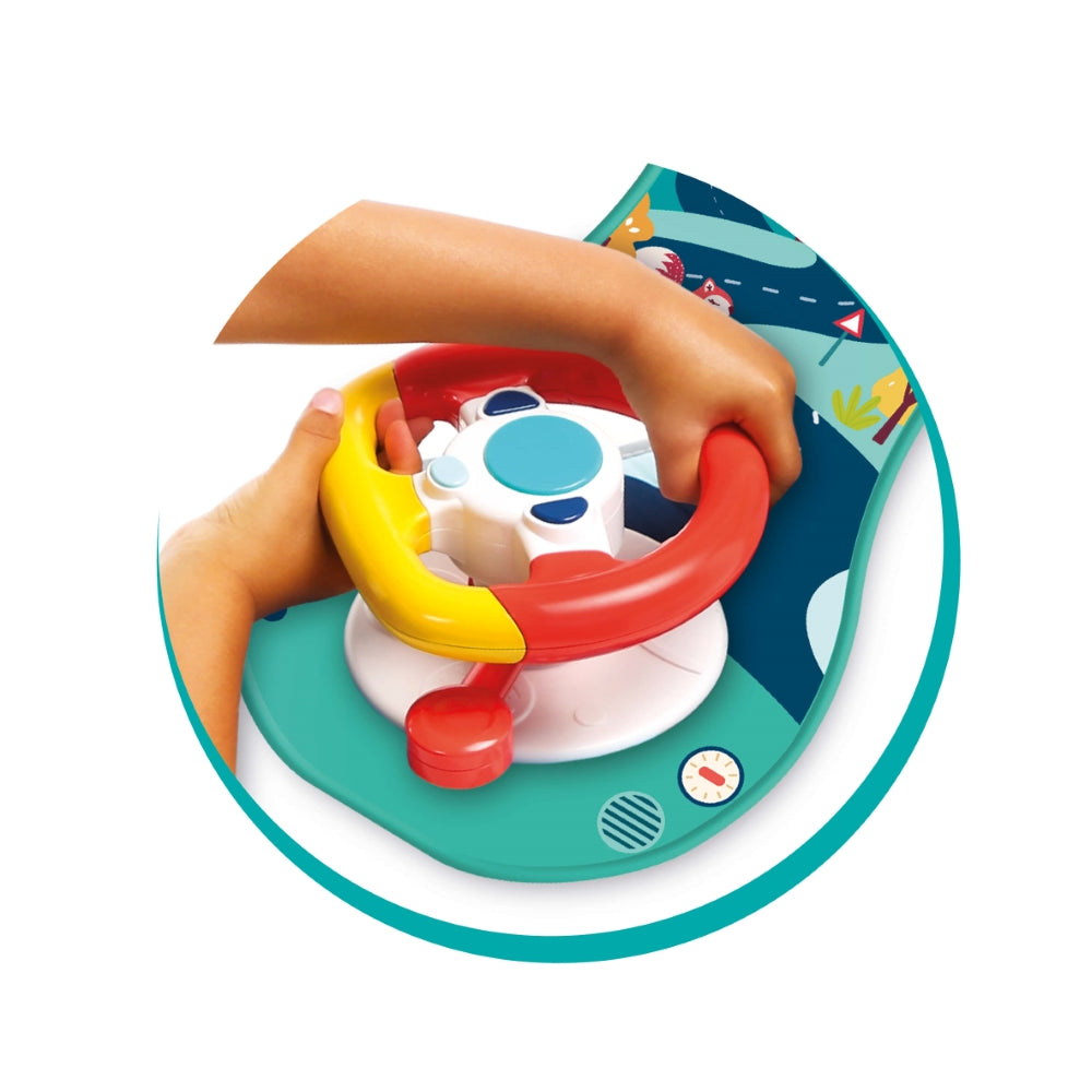 LUDI Prikabinamas Automobilio vairas interaktyvus zaislas kudikiui kid playing interaktyvus zaislai
