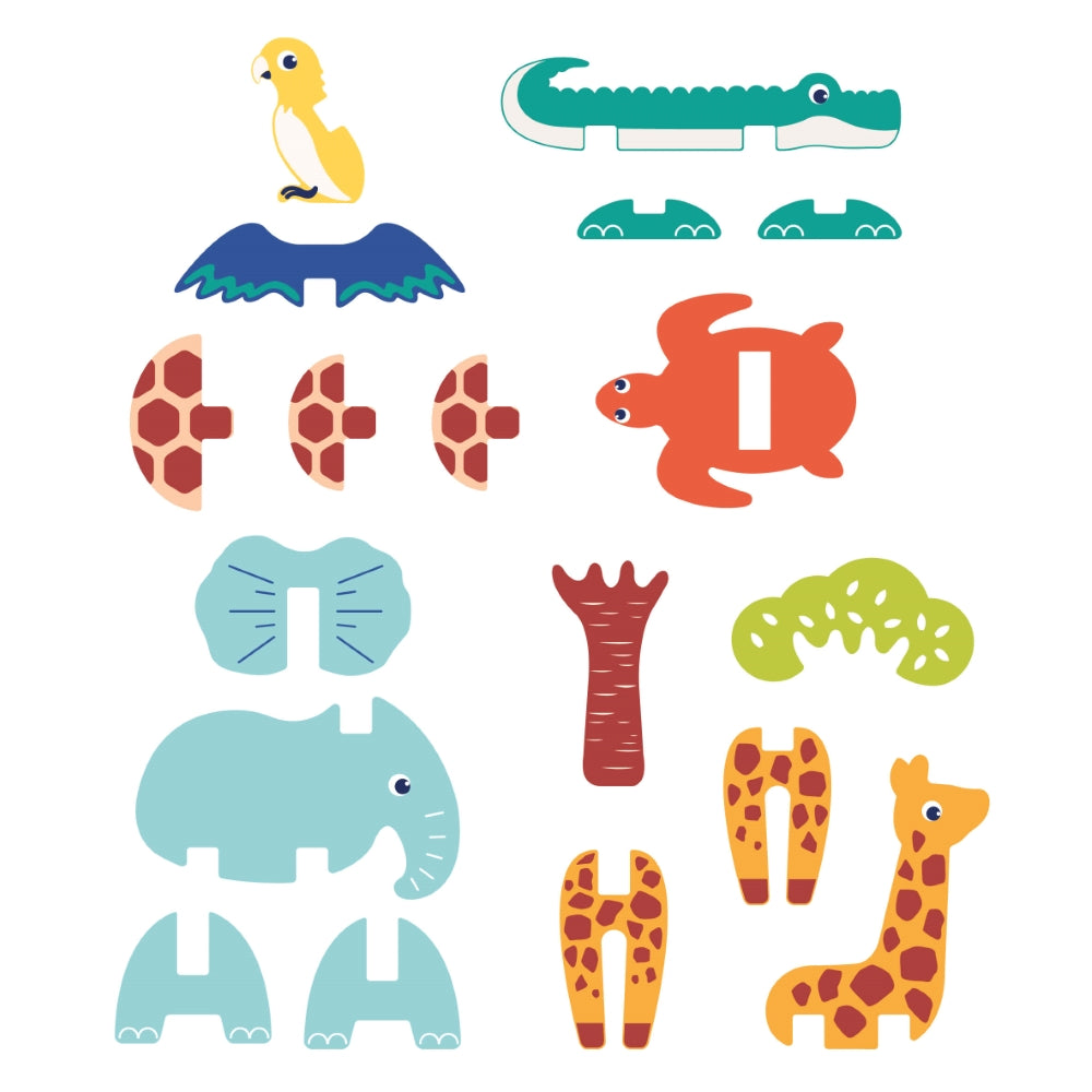 LUDI Safari 3D delione all parts set deliones maziems vaikams