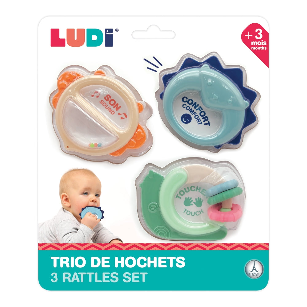 LUDI barskuciai kudikiui 3 vnt rinkinys packed sensoriniai zaislai lavinamieji zaislai udikiams
