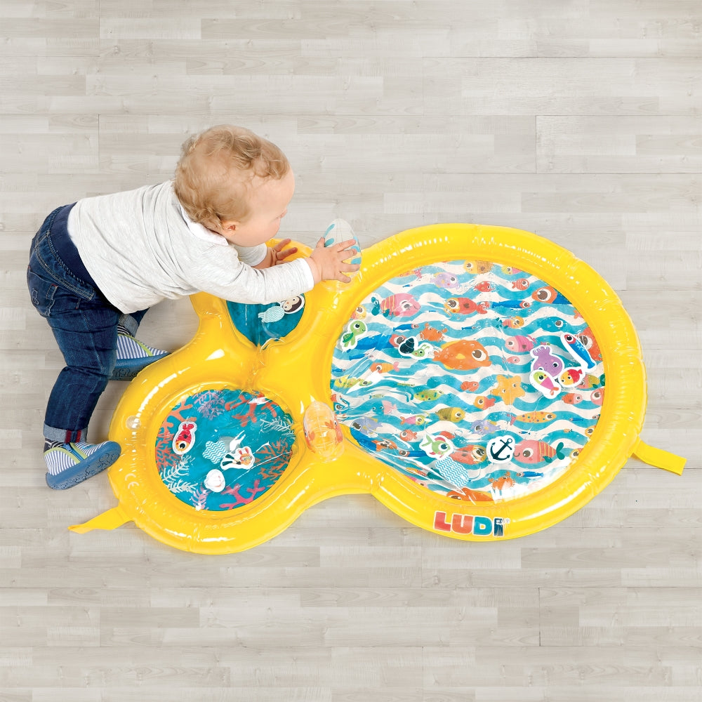 LUDI pripuciamas vandens kilimelis kudikiui - lavinamasis kilimelis kid playing