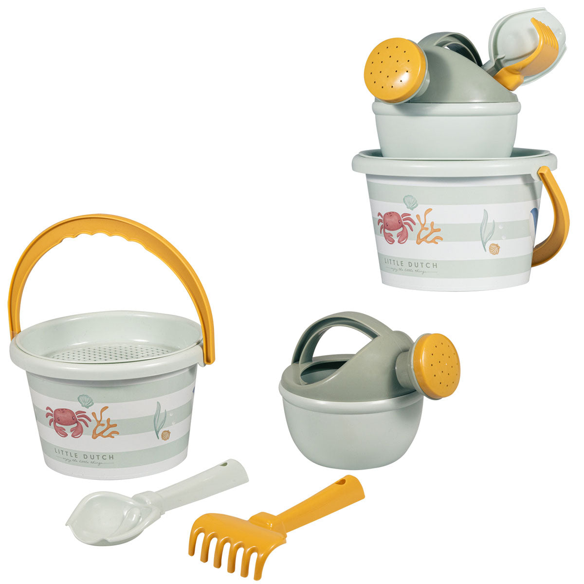 Little Dutch Papludimio zaislai Fresh Greens 5 vnt rinkinys lauko zaislai vaikams unpacked