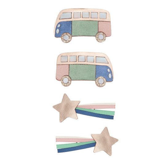 Mimi & Lula plauku segtukai mergaitems Campervan plauku aksesuarai mergaitems