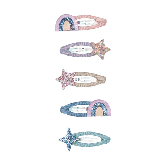 Mimi & Lula plauku segtukai mergaitems Rainbow&star plauku aksesuarai mergaitems
