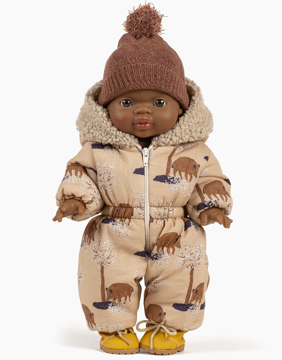 Minikane leles kombinezonas Gigi Marcassins rubai lelems aksesuarai lelems doll