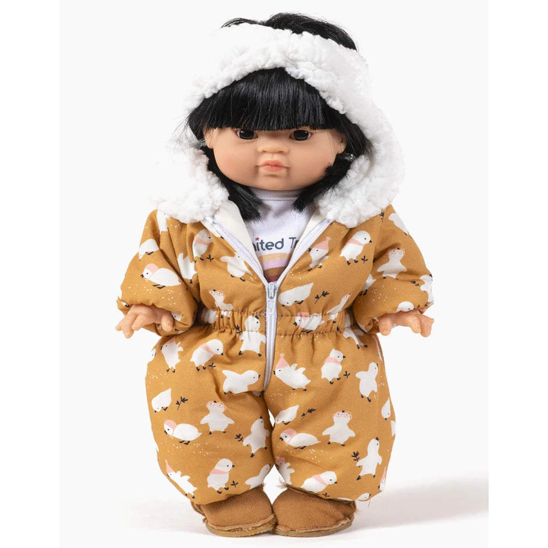 Minikane leles kombinezonas Little Chick rubai lelems aksesuarai lelems_with_doll