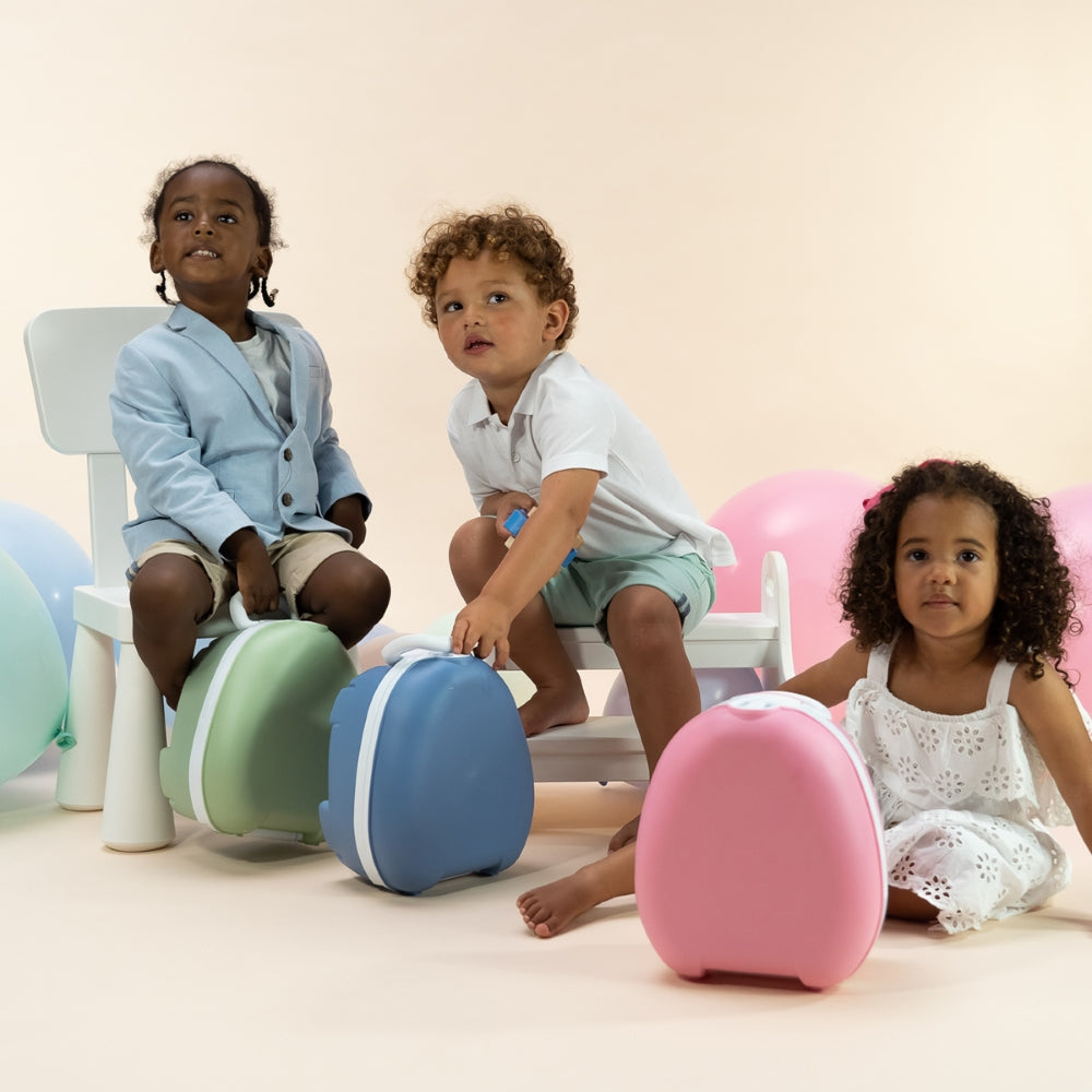 My Carry Potty Melynas pastelinis kelioninis naktipuodis nesiojamas naktipuodis vaikams kids with pottys
