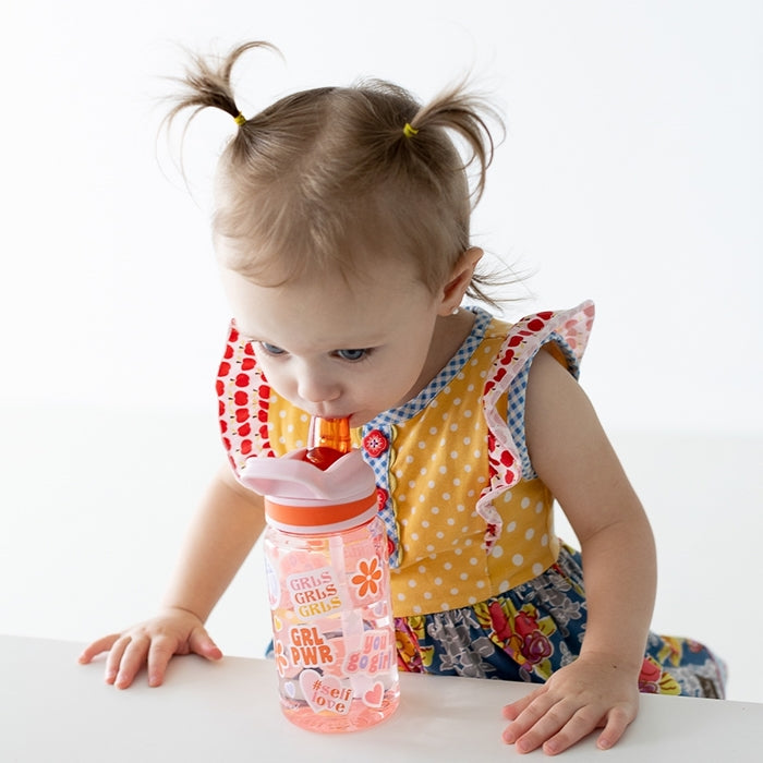 Pearhead Girl Power gertuve gertuve su siaudeliu vaikams girl drinking