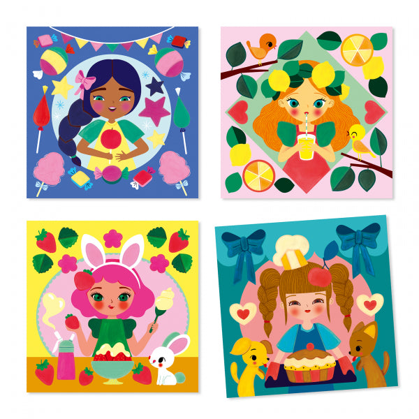 Spalvinimo rinkinys Djeco Metas Uzkandziams Uzduotys vaikams kids crafts