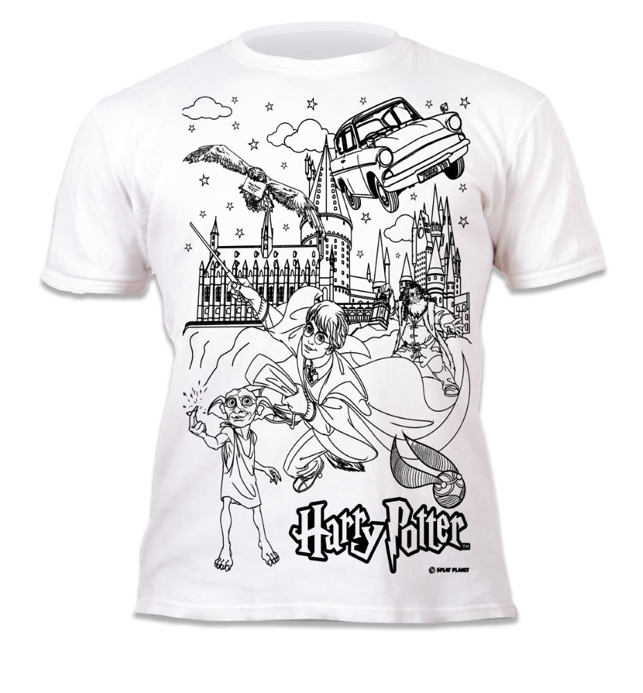 Splat Planet marskineliai su flomasteriais Harry Potter closeup