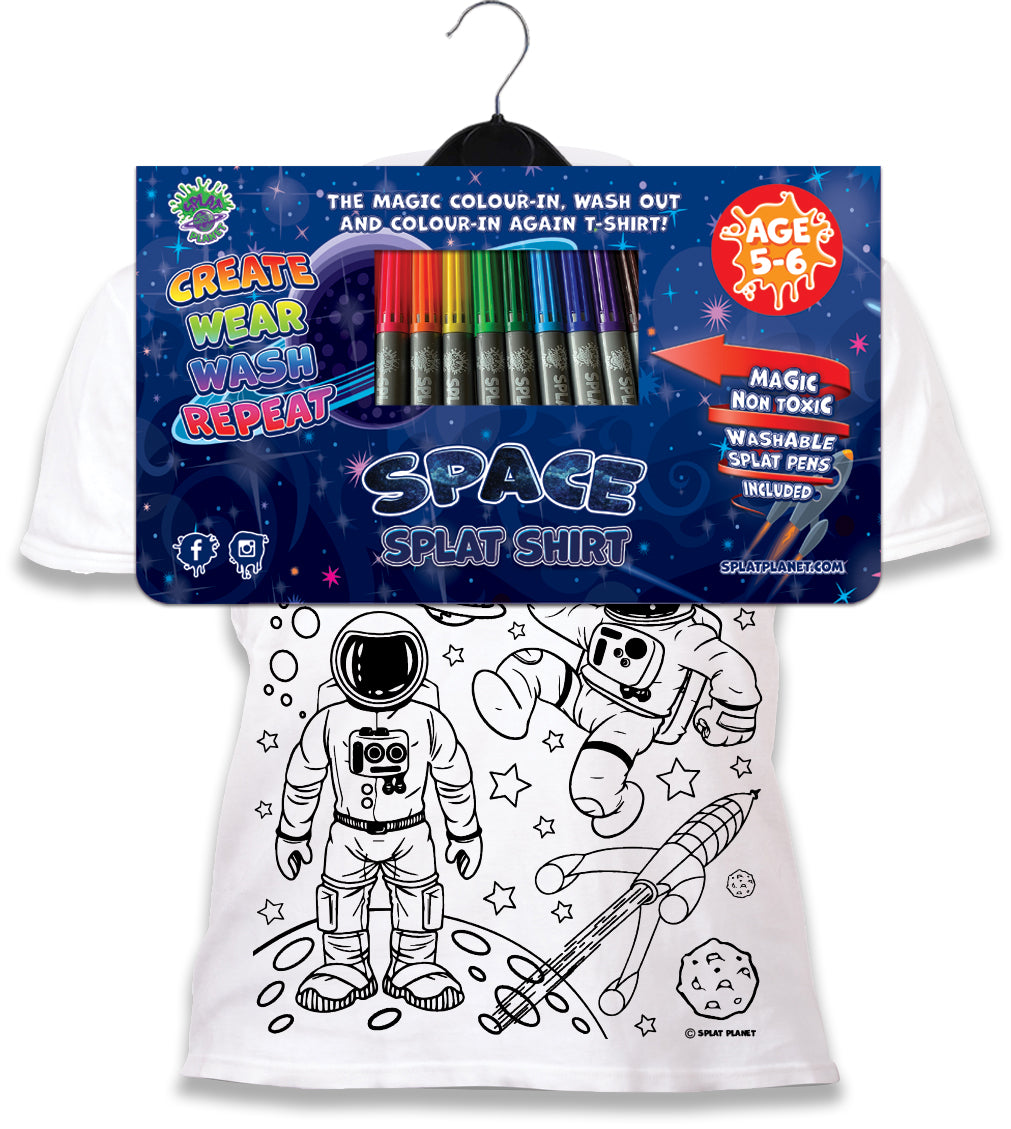 Splat Planet marskineliai su flomasteriais Kosmosas set