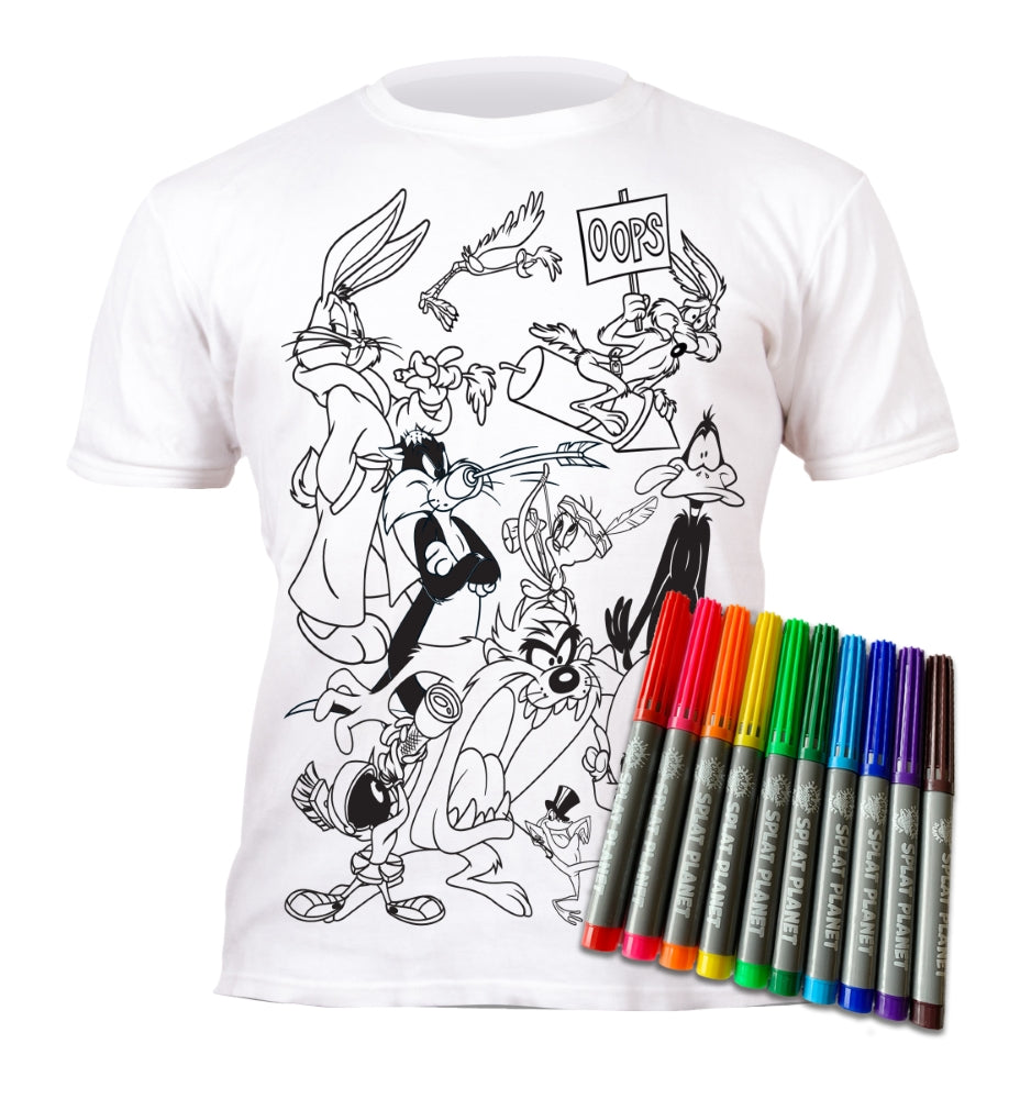 Splat Planet marskineliai su flomasteriais Looney Tunes