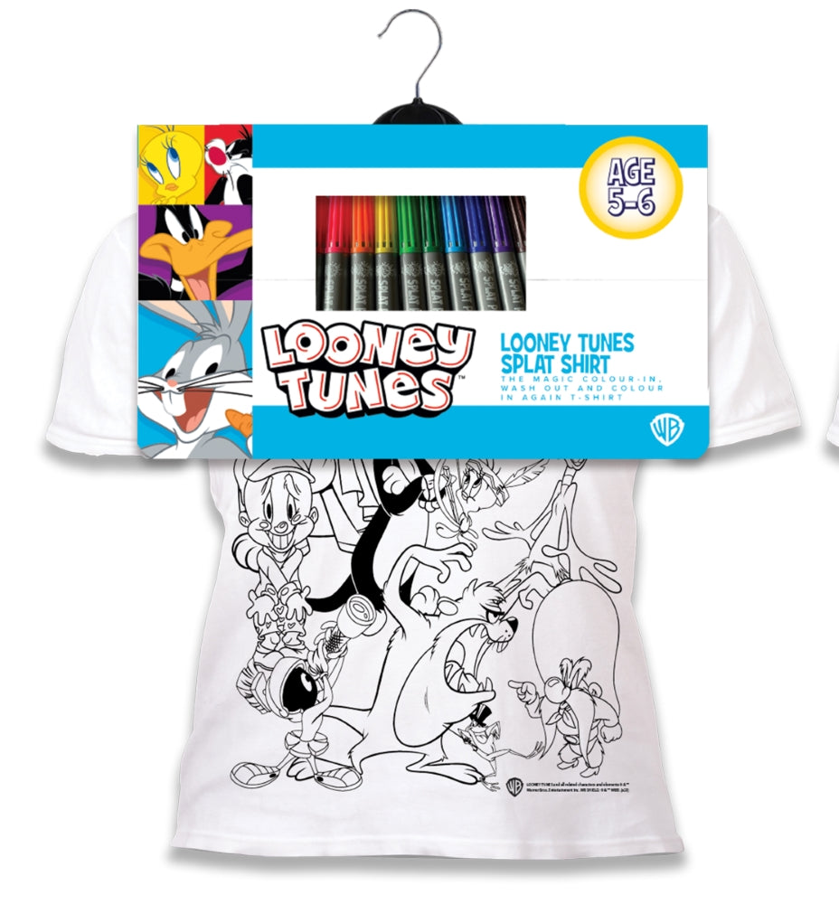 Splat Planet marskineliai su flomasteriais Looney Tunes set