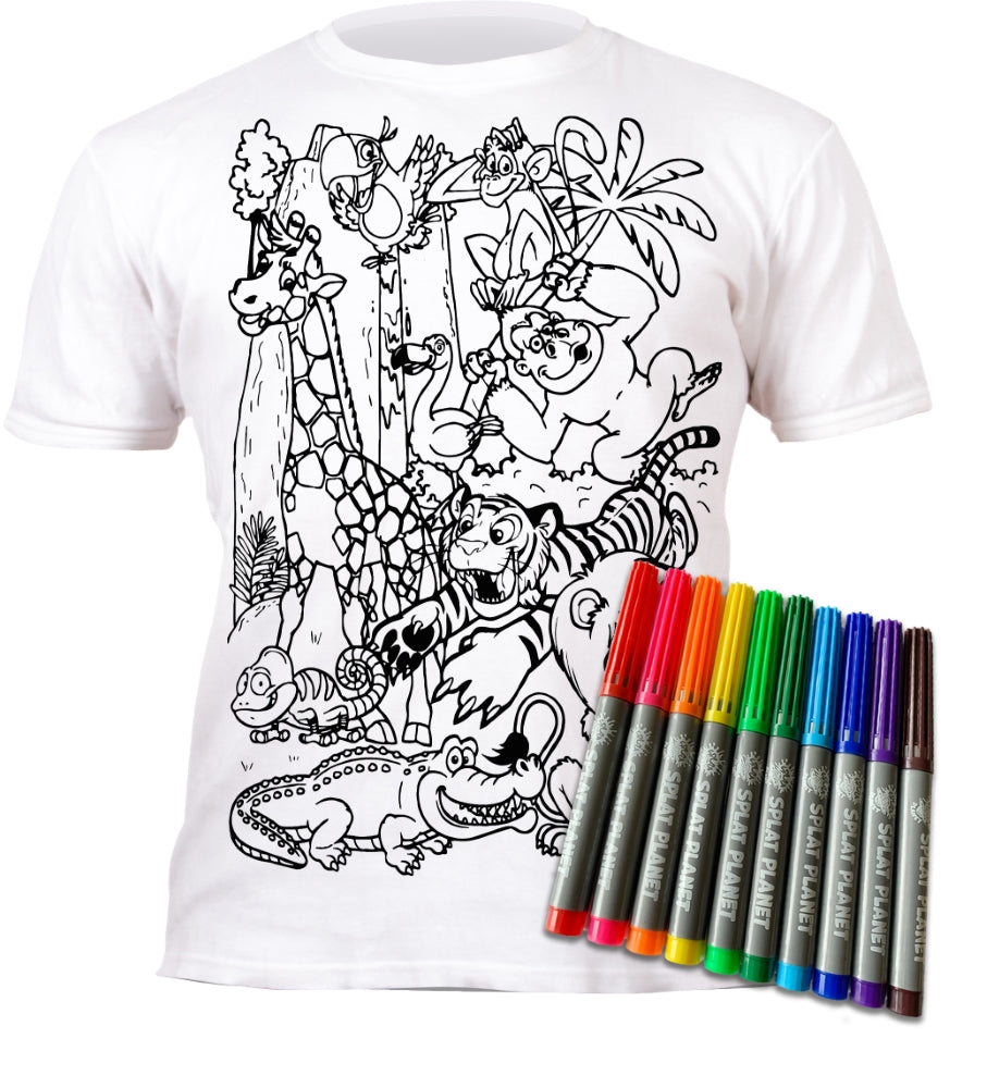 Splat Planet marskineliai su flomasteriais Zoologijos sodas set