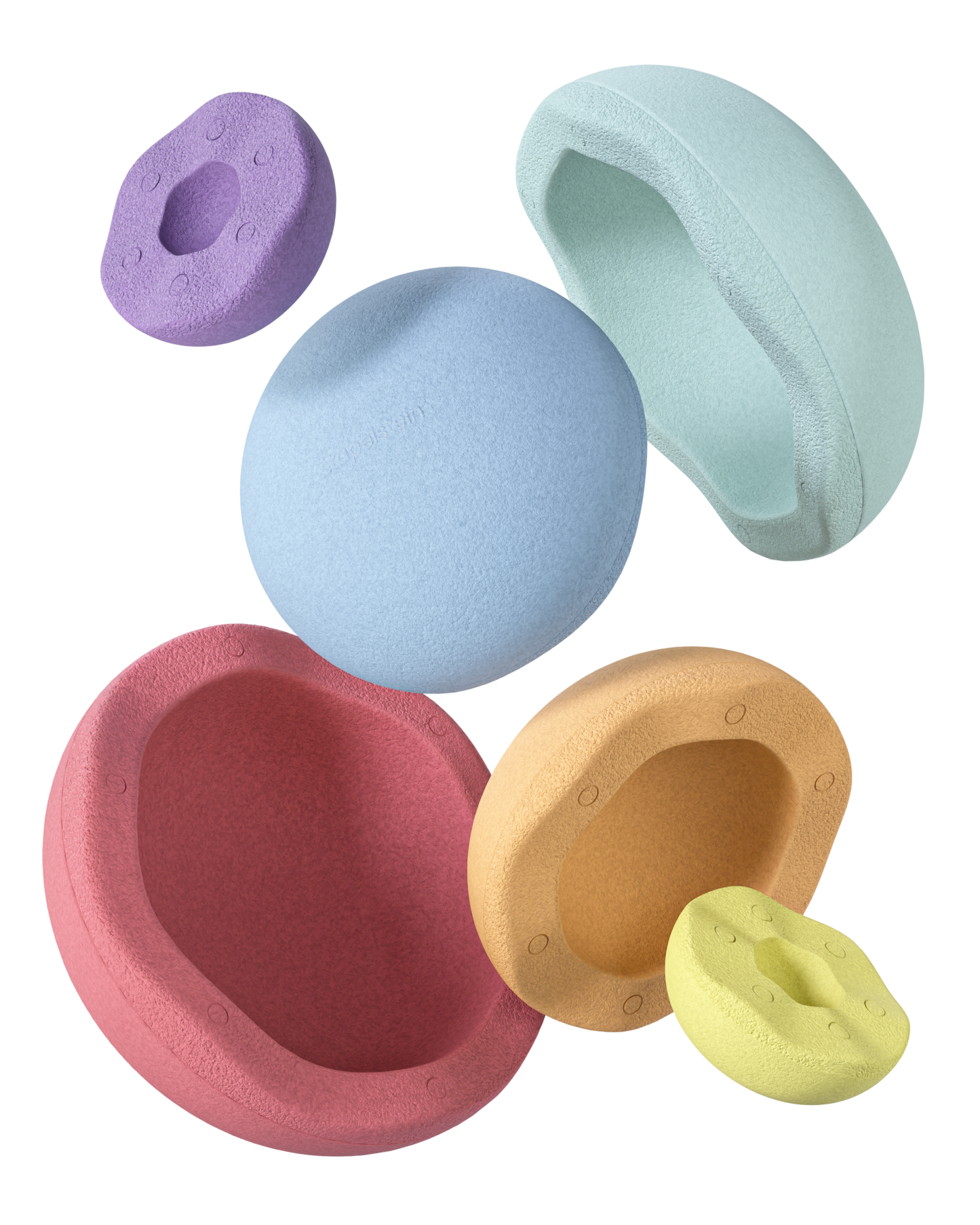 Stapelstein Inside Rainbow pastel set