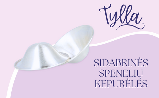 Tylla sidabriniai antspeniai speneliu kepureles