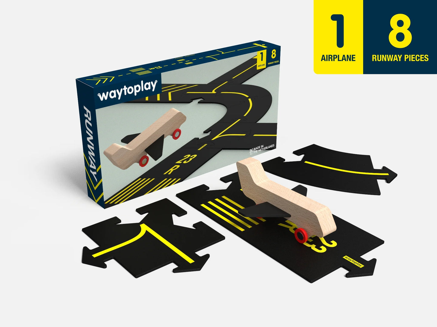 WayToPlay Airport Runaway automobiliu ir lektuvu trasa vaikams interaktyvus zaislai lavinamieji zaislai