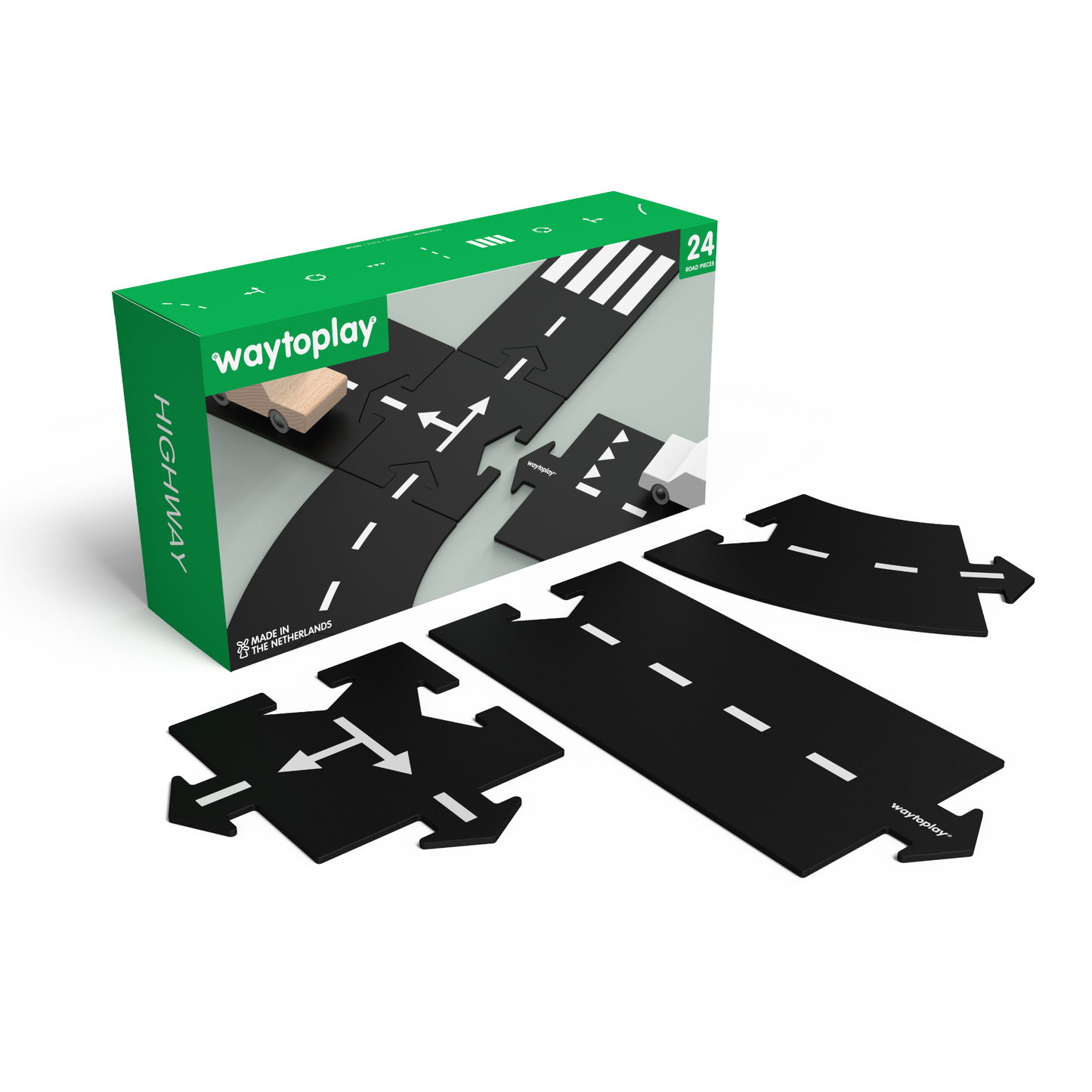 WayToPlay Highway masinu trasa automobiliu trasa vaikams lavinamieji zaislai interaktyvus zaislai
