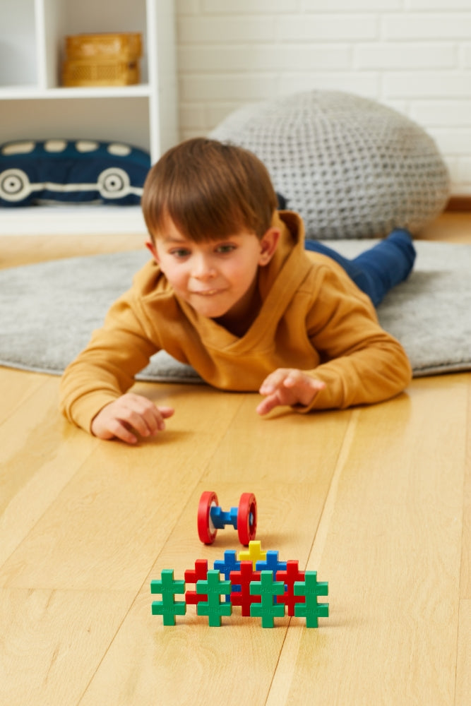 plus plus konstruktorius dideliu detaliu rinkinys 130 edukaciniai zaislai lavinamieji kid playing