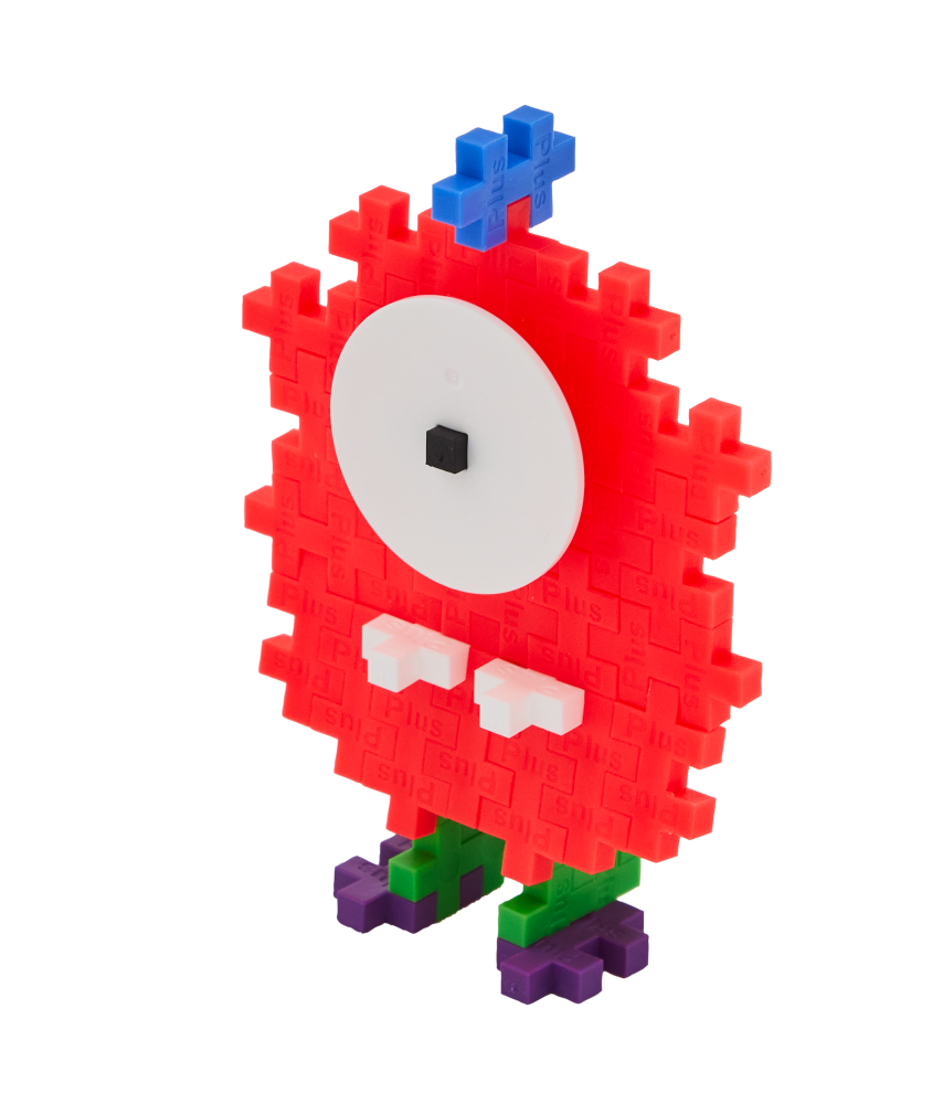 plus plus konstruktorius monstriukas zalias edukaciniai zaislai monster figure lavinamieji zaislai