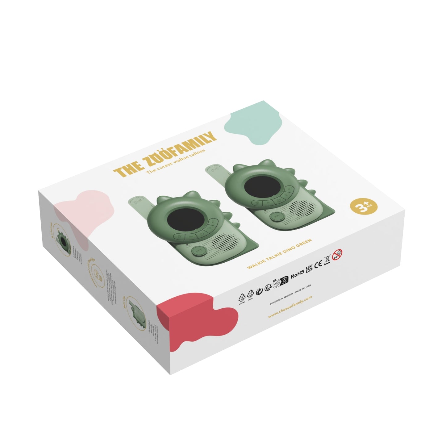 zoofamily walkie talkie dino racijos vaikams packing