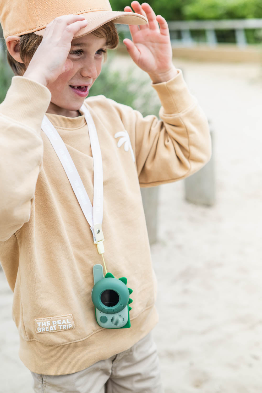 zoofamily walkie talkie dino racijos vaikams on strap