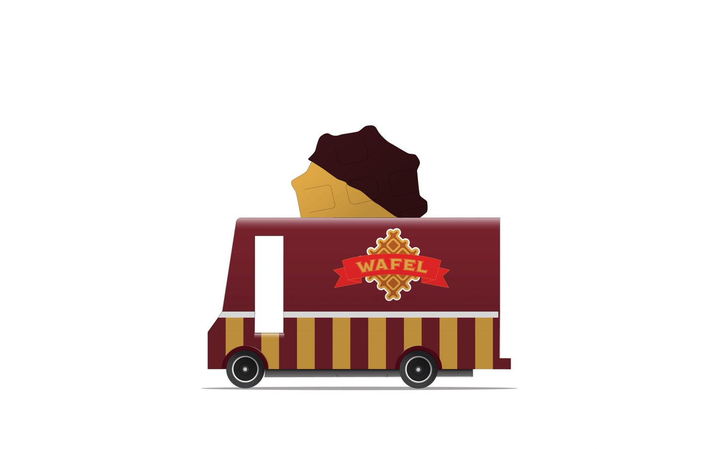 CandyLab Vaflių sunkvezimis medinis automobilis mediniai zaisai