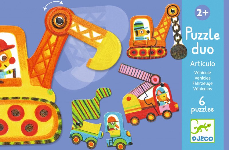 Djeco Automobiliai lavinamosios deliones vaikams