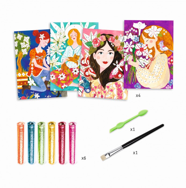 Kurybinis rinkinys Djeco Geles uzduotys vaikams full set
