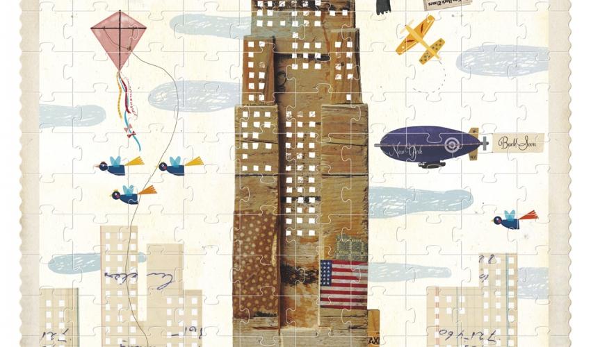 Londji New York deliones vaikams Lavinamieji zaislai jigsaw puzzle delione