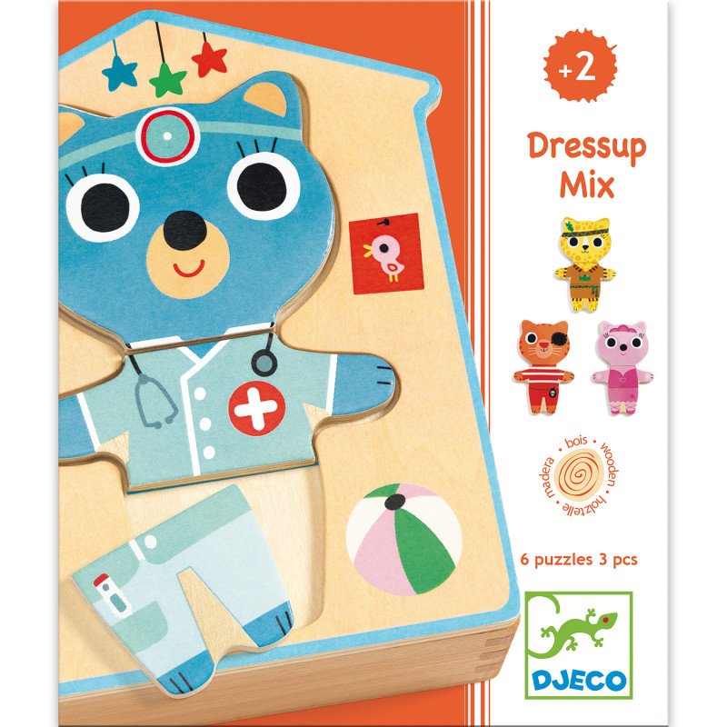 Medines deliones Djeco Kaciukai Montessori zaislai sample