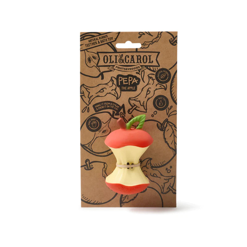 Oli&Carol Naturalus kramtukas Pepa The apple Obuolio grauztukas