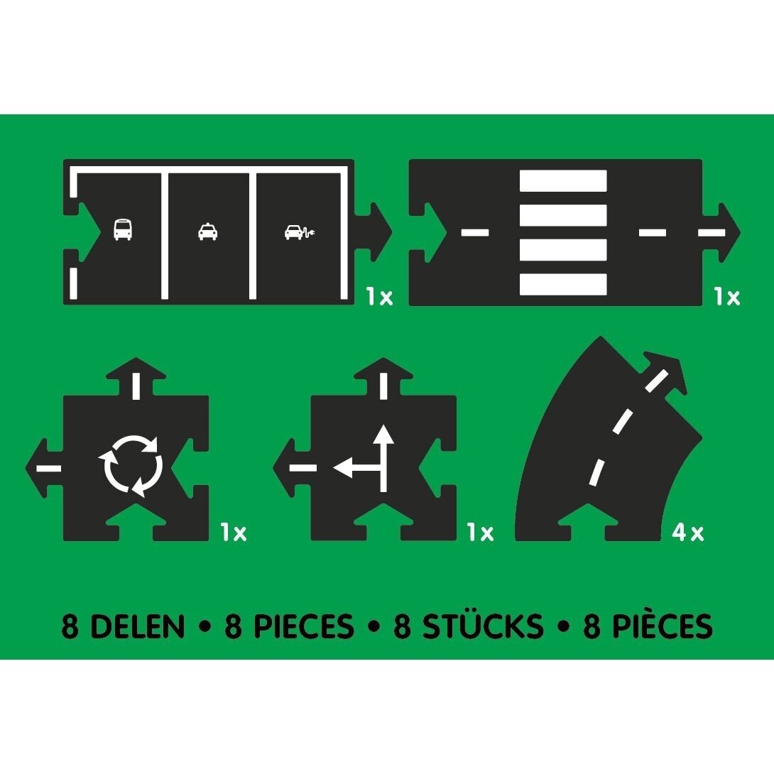 WayToPlay gatves 8 mix daliu masinu trasa automobiliu trasa vaikams lavinamieji zaislai itneraktyvus zaislai set