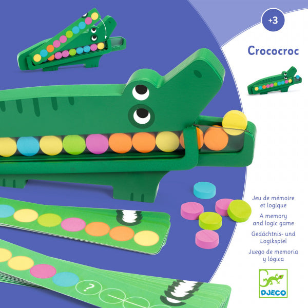 Djeco edukacinis medinis žaidimas Crococroc