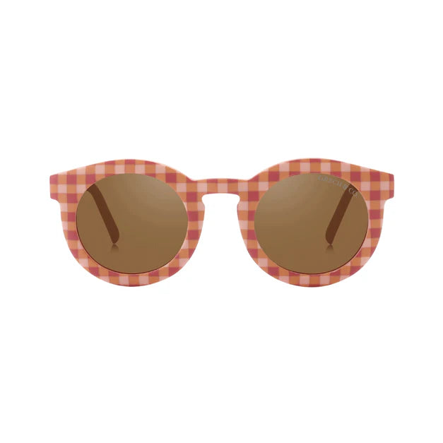 Grech&Co vaikiški akiniai nuo saulės Sunset Gingham lankstūs