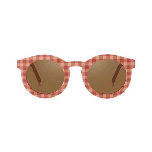 Grech&Co vaikiški akiniai nuo saulės Sunset Gingham lankstūs
