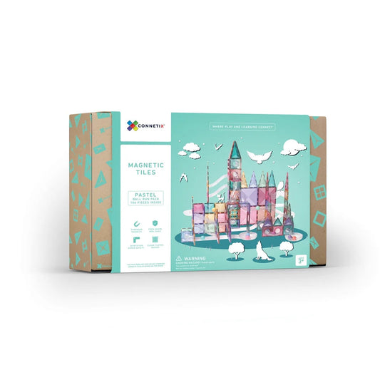 Connetix 106 daliu magnetinis konstruktorius - Pastel Ball Run pack Lavinamieji Zaislai