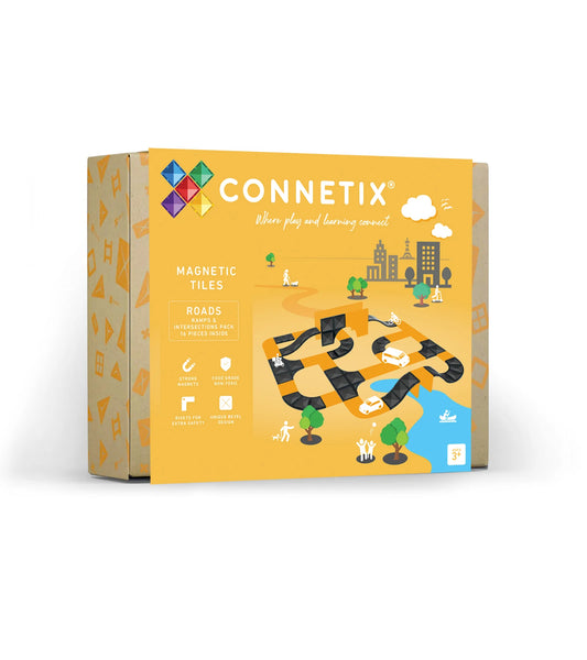 Connetix 16 daliu magnetinis konstruktorius - Ramps & Intersections Lavinamieji Zaislai