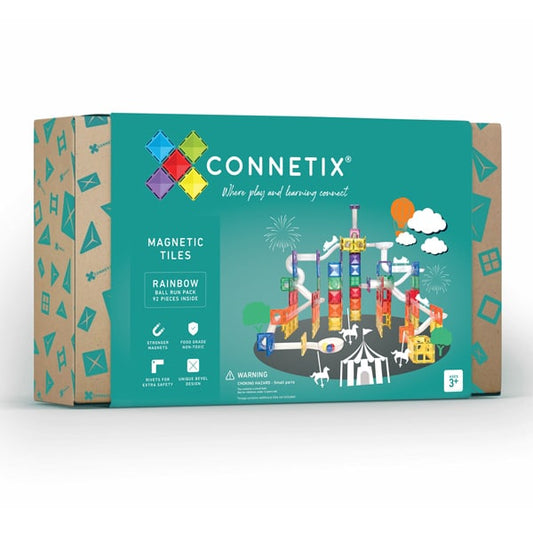 Connetix 92 daliu magnetinis konstruktorius - Ball Run pack Lavinamieji Zaislai