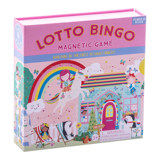 Floss&Rock Vaivorykstes feja Magnetinis zaidimas bingo loto edukaciniai zaislai lavinamieji zaislai