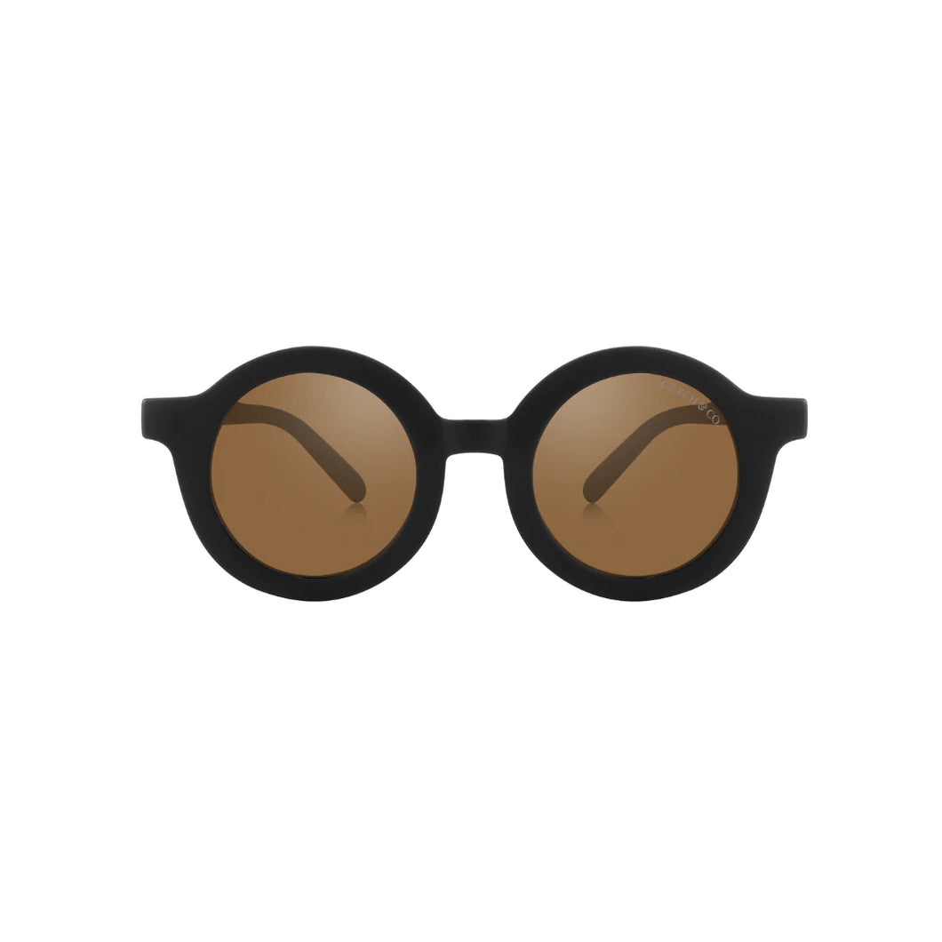 Grech&Co vaikiški akiniai nuo saulės Black lankstūs